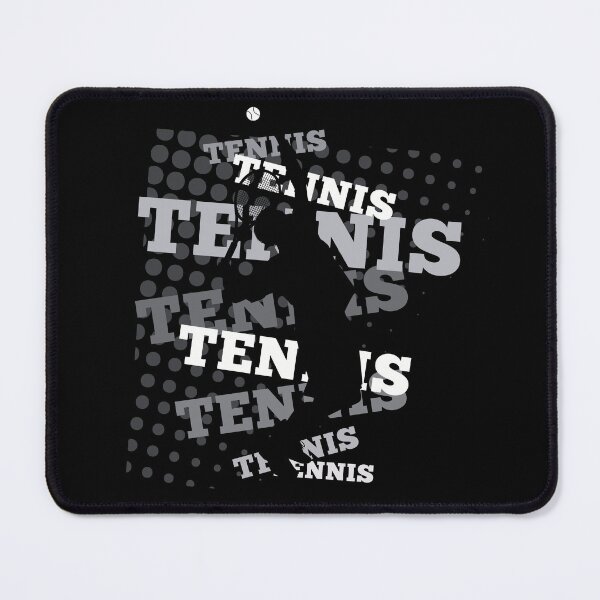 Item preview, Tennis Player Halftone Text Pattern Sports Poster designed and sold by AXENT Designs.
