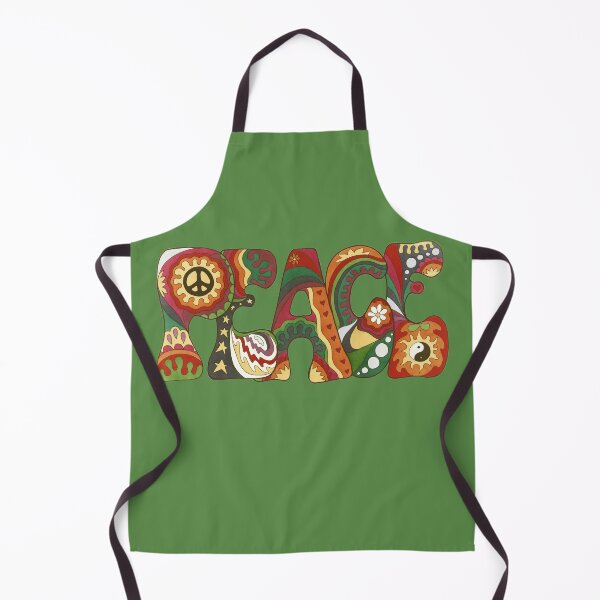 Item preview, Vintage Psychedelic Peace Art Olive– Retro Hippie Rainbow Groovy Peace Design designed and sold by Kellie Espie Art.