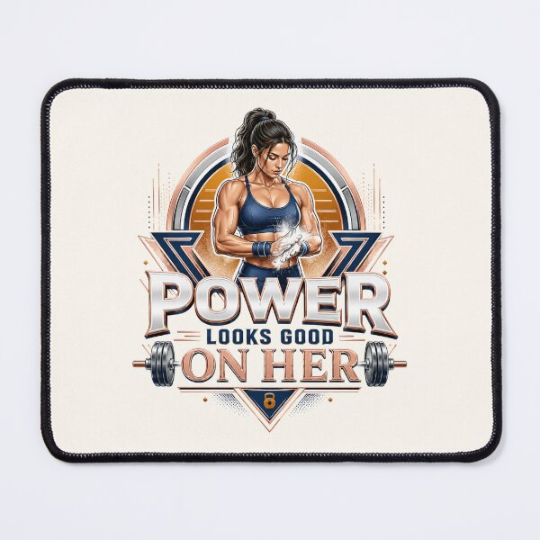 Item preview, Stunning Power Looks Good On Her Female Fitness! designed and sold by pradeepvisuals.