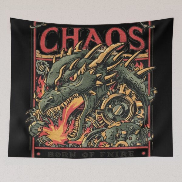 Item preview, Chaos Engine Born Of Fire Steampunk Dragon T-Shirt designed and sold by Dream Weave Studio.