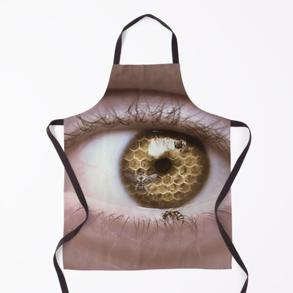 Item preview, Honeycomb Eye – Surreal Bee Macro Portrait designed and sold by Elianne Turennout.