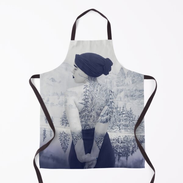 Item preview, Woman as Landscape – Winter Mountain Portrait designed and sold by Elianne Turennout.