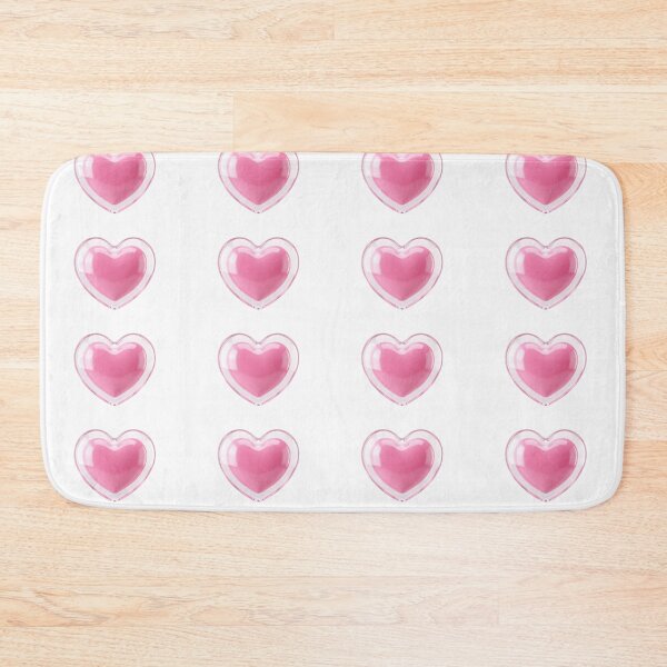 Item preview, Pink Glass Heart 3D Glossy Jelly Aesthetic designed and sold by Cleairydelulu.