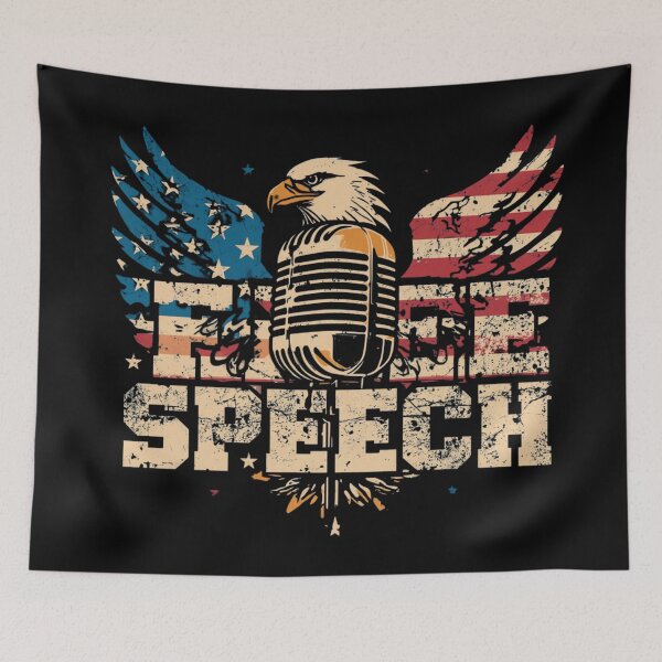 Item preview, Free Speech Matters – Freedom of Expression Vintage designed and sold by BlackArt-Box.