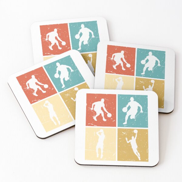 Item preview, Retro Vintage Pop Art Basketball Silhouette 4 Panel Grid Graphic designed and sold by Redunk ⭐⭐⭐⭐⭐.
