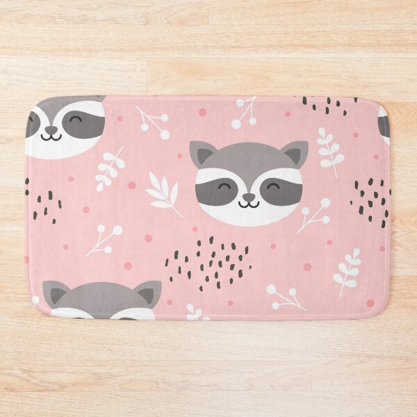 Item preview, Cute Raccoon Seamless Pattern | Kawaii Woodland Animal Pink Repeat Design | Nursery & Cozy Cottagecore Aesthetic designed and sold by RJACreative.