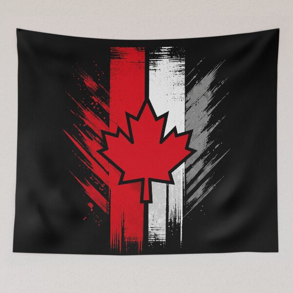 Item preview, Grunge Canadian Flag and Maple Leaf – Bold Canada Pride Design designed and sold by Stinky Lincy's Apparel Company.
