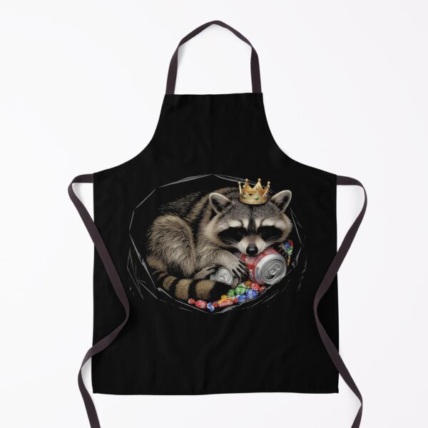 Item preview, Sleepy Raccoon King, Trash Bag Lounge Critter Design designed and sold by Avery Lane Studios.