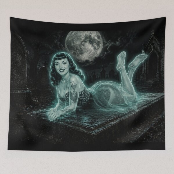 Item preview, Pretty Little Barefoot Ghost - Cemetery  designed and sold by FoozGirlz.