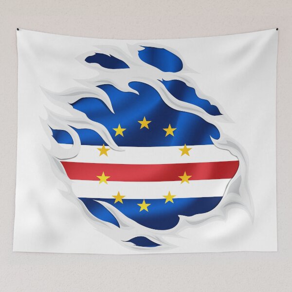 Item preview, Cape Verde Ripped Flag Pride designed and sold by RahallusNtx.