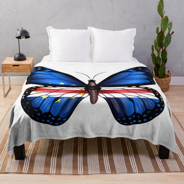 Item preview, Cape Verde Butterfly Flag designed and sold by RahallusNtx.