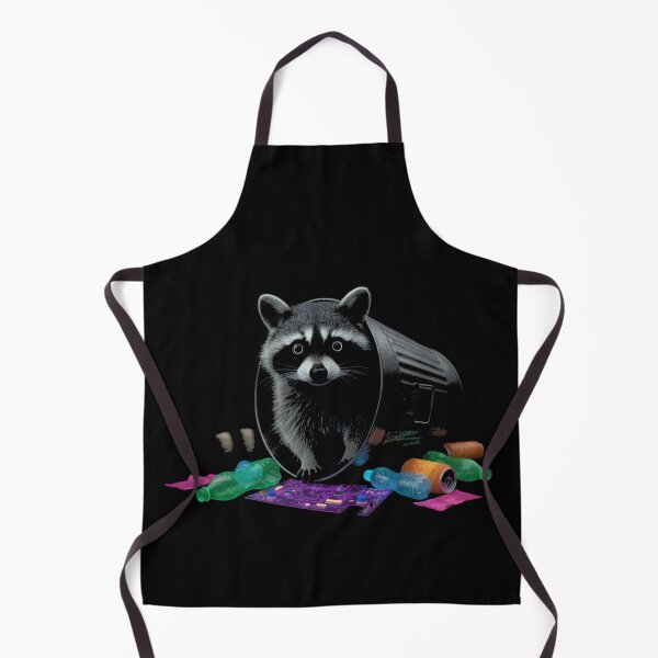 Item preview, Curious Raccoon Neon Glow, Trash Can Kitty Art designed and sold by Avery Lane Studios.
