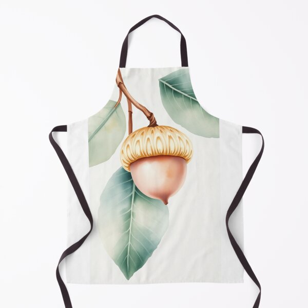 Item preview, Elegant Watercolor Acorn with Sage Green Leaves designed and sold by Vida e Arte.