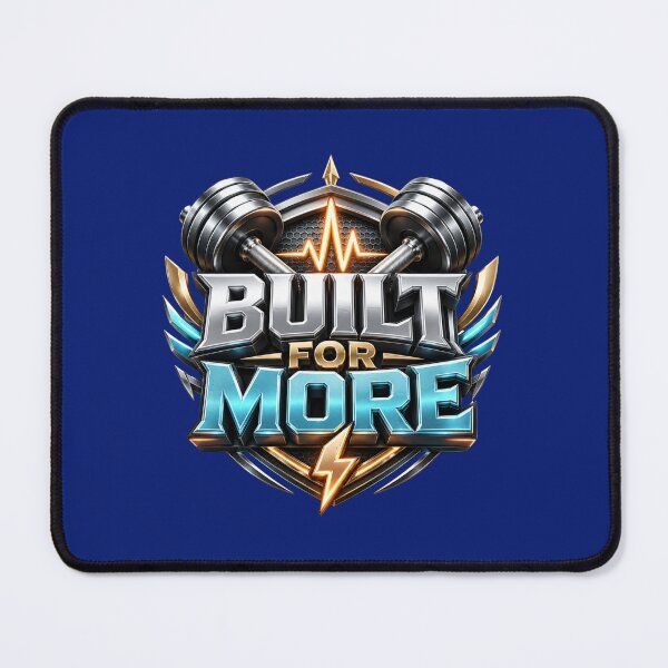 Item preview, The Ultimate "Built For More" Elite Gym Mindset! designed and sold by pradeepvisuals.