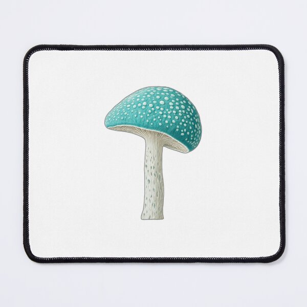 Item preview, Turquoise Amanita Mushroom Illustration designed and sold by Bio Tech Art.