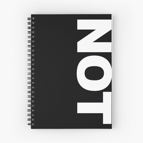 Item preview, NOT — White Minimal Bold Type Statement designed and sold by WORDPAUSE.