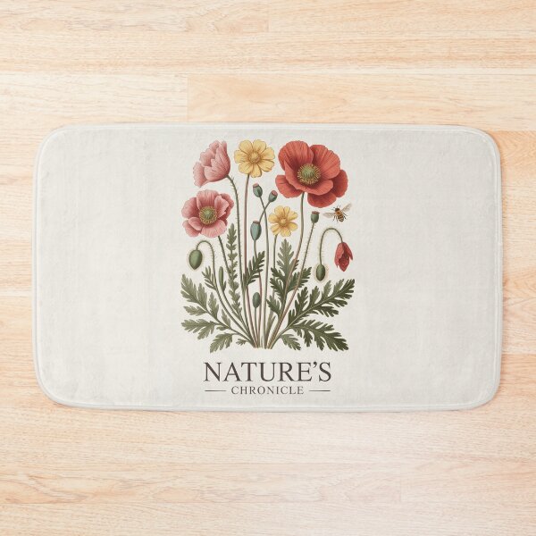 Item preview, Nature's Chronicle Botanical Poppy Art designed and sold by NuvoraNest.