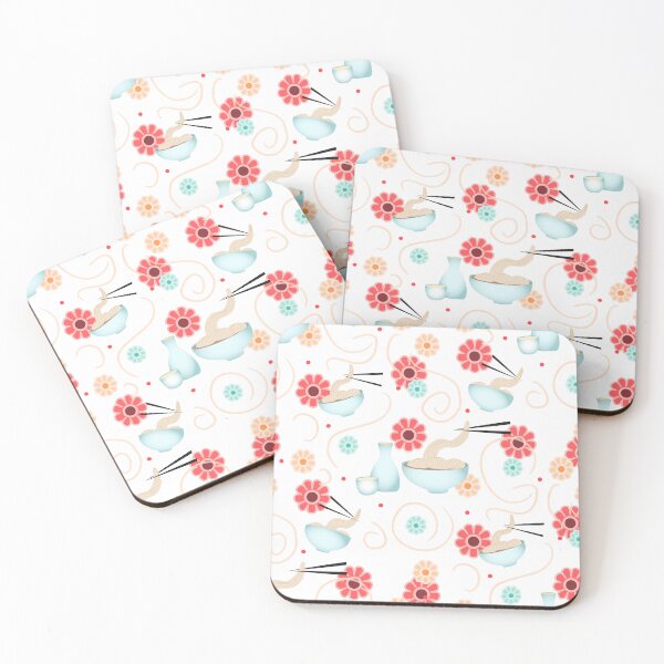 Item preview, Noodles & Sake Pattern designed and sold by robwarnedesigns.