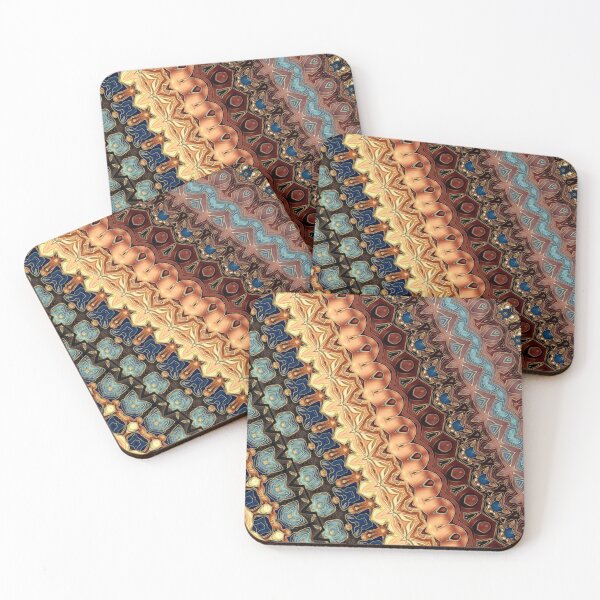 Item preview, Turquoise Flame Pattern designed and sold by Shy Fractal Designs.