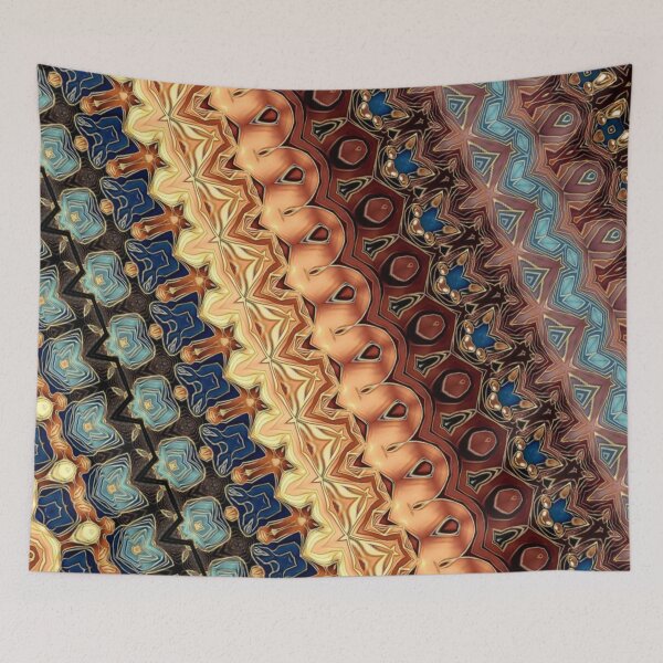 Item preview, Turquoise Flame Pattern designed and sold by Shy Fractal Designs.