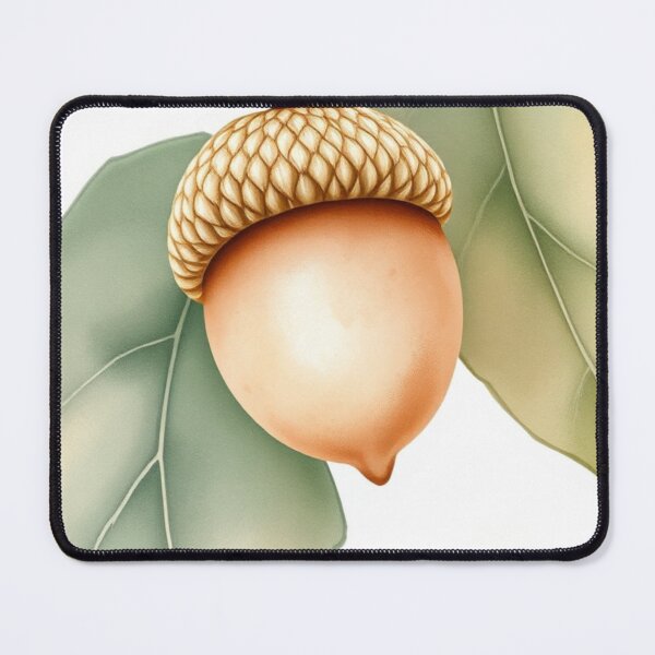 Item preview, Detailed Watercolor Acorn Illustration with Oak Leaves designed and sold by Vida e Arte.