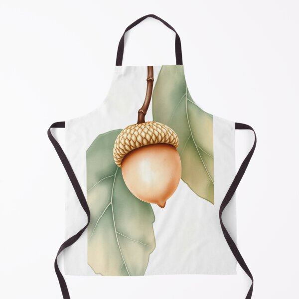 Item preview, Detailed Watercolor Acorn Illustration with Oak Leaves designed and sold by Vida e Arte.