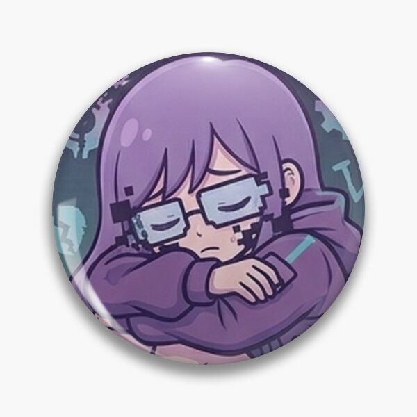 Item preview, Reason 404 (理性) - Cyberpunk Glitch Girl Die Cut Sticker designed and sold by Japan-kanji-ya.