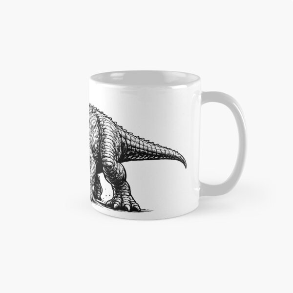 Item preview, Realistic minimalistic black and white triceratops designed and sold by Minimalisticaly.