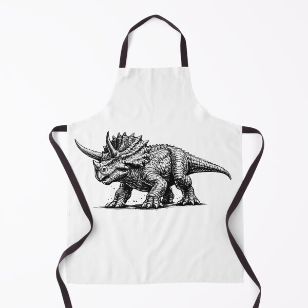 Item preview, Realistic minimalistic black and white triceratops designed and sold by Minimalisticaly.