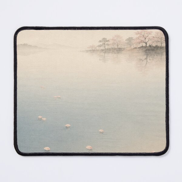 Item preview, Petals Across Quiet Water | Japandi Sakura Wall Art designed and sold by SereniBloom.
