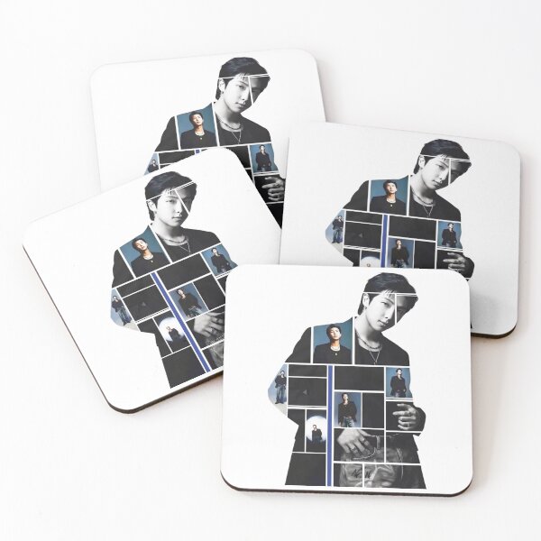 Item preview, RM Namjoon ARIRANG Geometric Silhouette | BTS Dark Aesthetic Collage Art designed and sold by Mooncreates7.