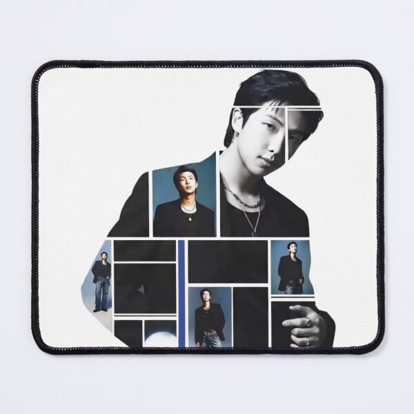 Item preview, RM Namjoon ARIRANG Geometric Silhouette | BTS Dark Aesthetic Collage Art designed and sold by Mooncreates7.