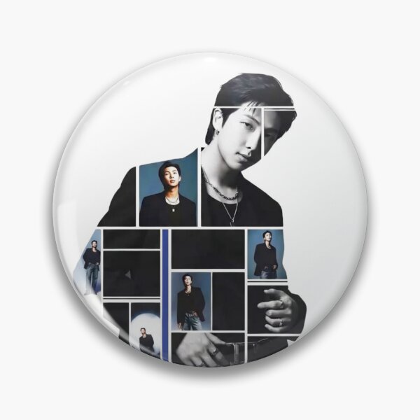 Item preview, RM Namjoon ARIRANG Geometric Silhouette | BTS Dark Aesthetic Collage Art designed and sold by Mooncreates7.