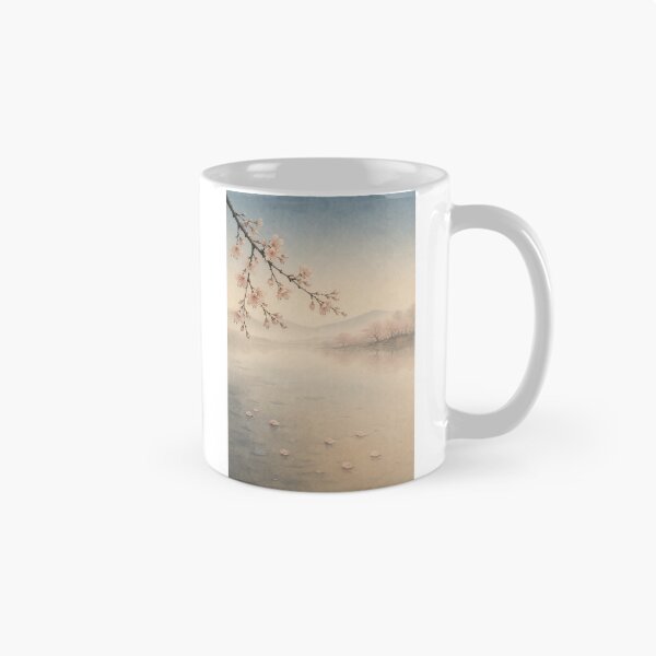 Item preview, Cherry Blossoms After Rain | Japandi Sakura Art designed and sold by SereniBloom.