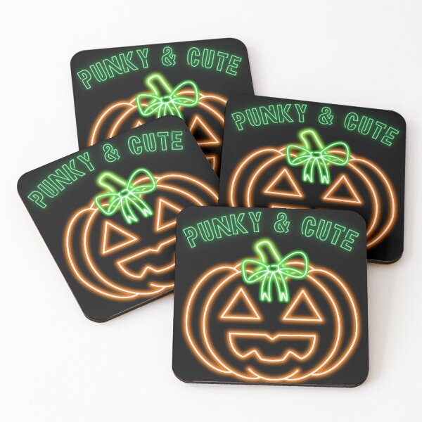 Item preview, Cute Neon Pumpkin Halloween Jack o Lantern - spooky neon designed and sold by VibranPalette.