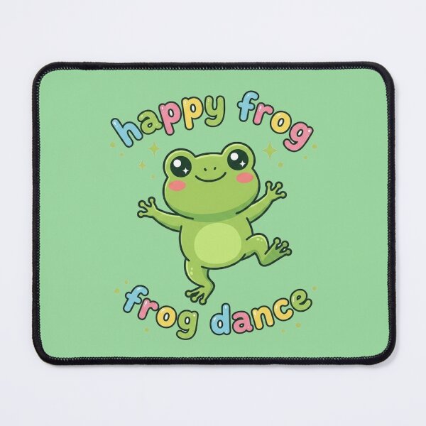 Item preview, Cute Happy Frog Dance Cartoon Graphic Art designed and sold by morning sun.