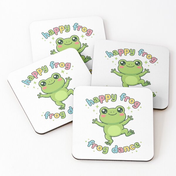 Item preview, Cute Happy Frog Dance Cartoon Graphic Art designed and sold by morning sun.
