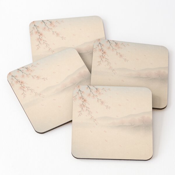 Item preview, Sakura and Gentle Breeze | Japandi Wall Art designed and sold by SereniBloom.