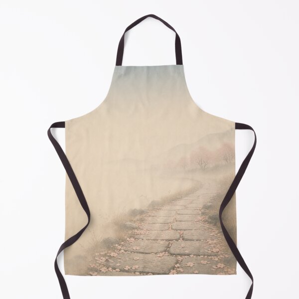 Item preview, Petals on Stone Path | Japandi Sakura Wall Art designed and sold by SereniBloom.