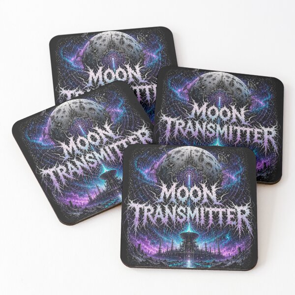Item preview, MOON TRANSMITTER – Cosmic Death Metal Signal Artwork designed and sold by RetroCrypt Studio.