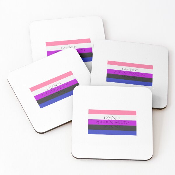 Item preview, Gender Fluid I AM NOT ACCOUNTABLE TO MORTALS Script designed and sold by cjprivett.