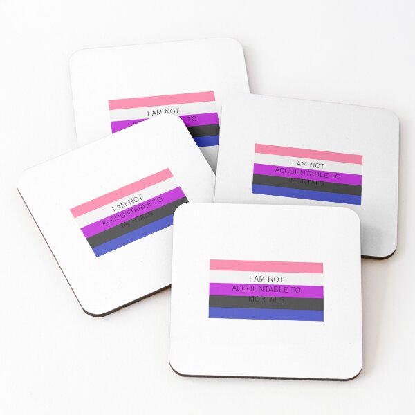 Item preview, Gender Fluid I AM NOT ACCOUNTABLE TO MORTALS Plain designed and sold by cjprivett.