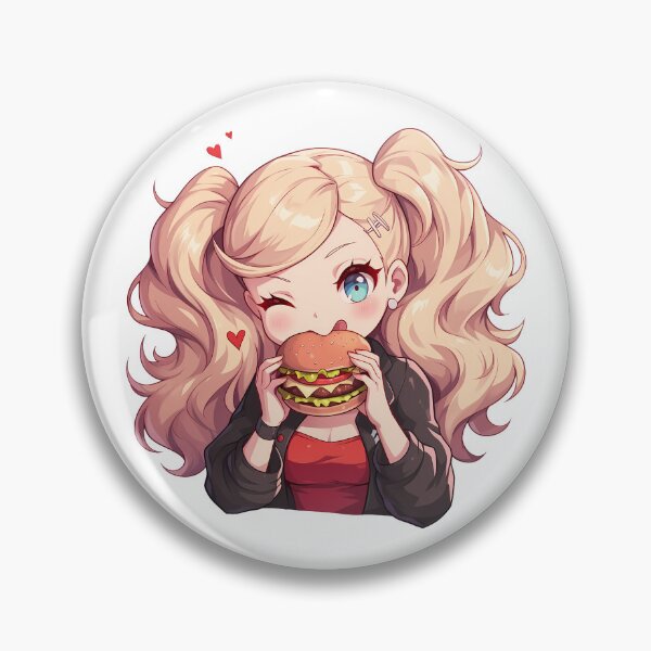 Item preview, Ann Takamaki Persona 5 Chibi Burger Blonde Snack designed and sold by earlobejerk.