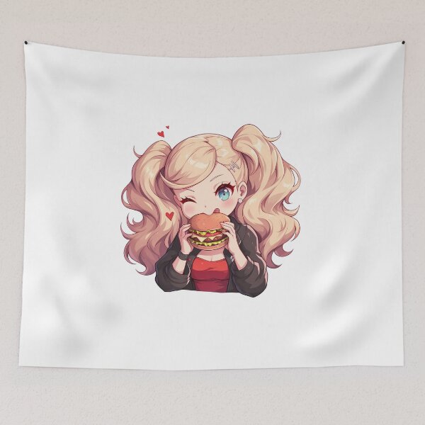 Item preview, Ann Takamaki Persona 5 Chibi Burger Blonde Snack designed and sold by earlobejerk.