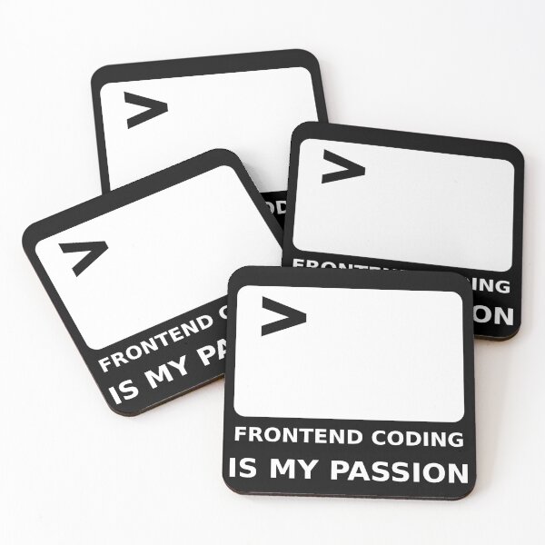 Item preview, Frontend Coder Passion Quotes designed and sold by MDRMORO.