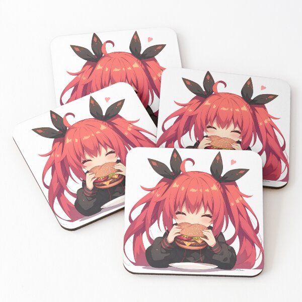 Item preview, Kotori Itsuka Date A Live Chibi Kawaii Burger Red Lively Anime Girl Cute Charm designed and sold by earlobejerk.