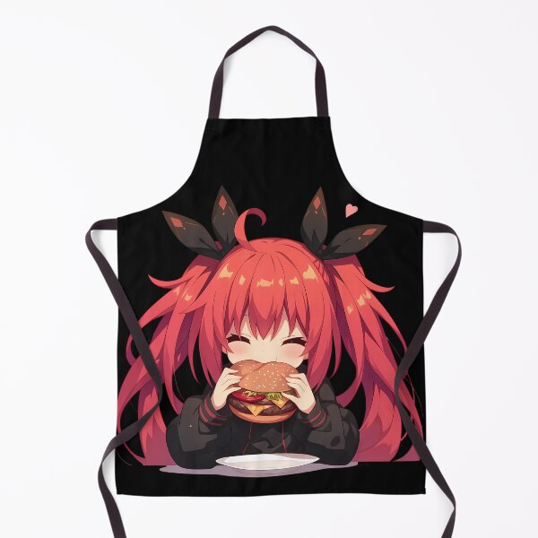 Item preview, Kotori Itsuka Date A Live Chibi Kawaii Burger Red Lively Anime Girl Cute Charm designed and sold by earlobejerk.