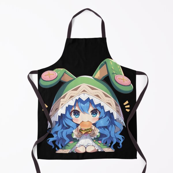 Item preview, Yoshino Himekawa Date A Live Chibi Kawaii Burger Blue Gentle Anime Girl Charm designed and sold by earlobejerk.