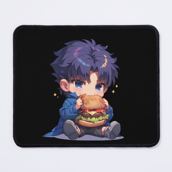Item preview, Kirei Kotomine Fate Stay Night Chibi Burger Mood designed and sold by earlobejerk.