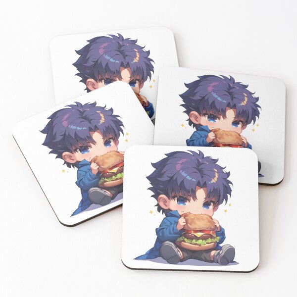 Item preview, Kirei Kotomine Fate Stay Night Chibi Burger Mood designed and sold by earlobejerk.